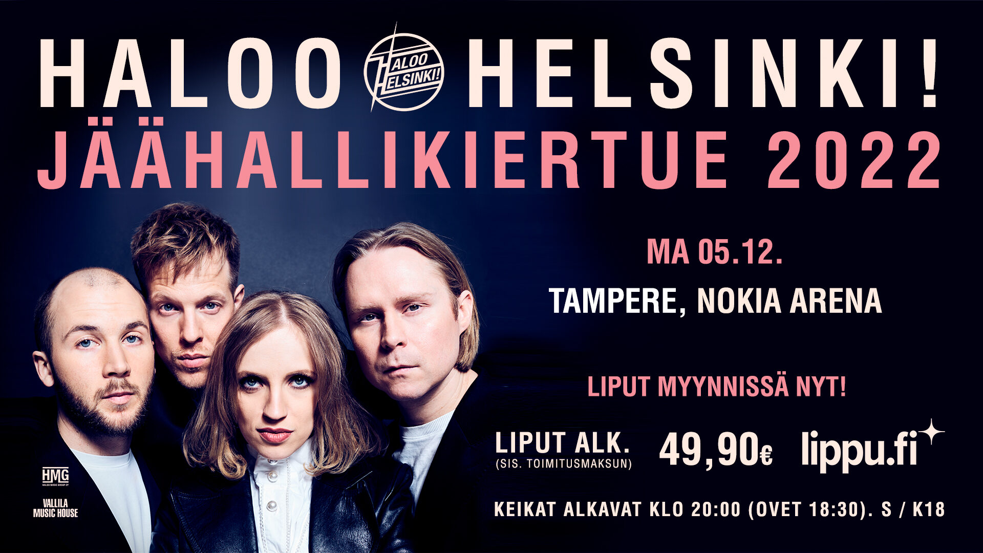 Haloo Helsinki! Ice Hall Tour 2022 - Events in Tampere, Finland - Visit  Tampere