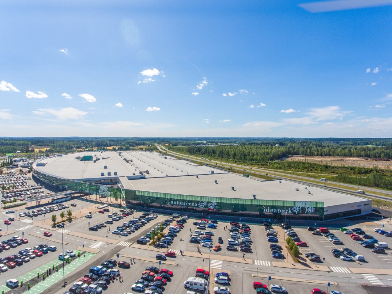 Ideapark's size is over 115 000 square meters.