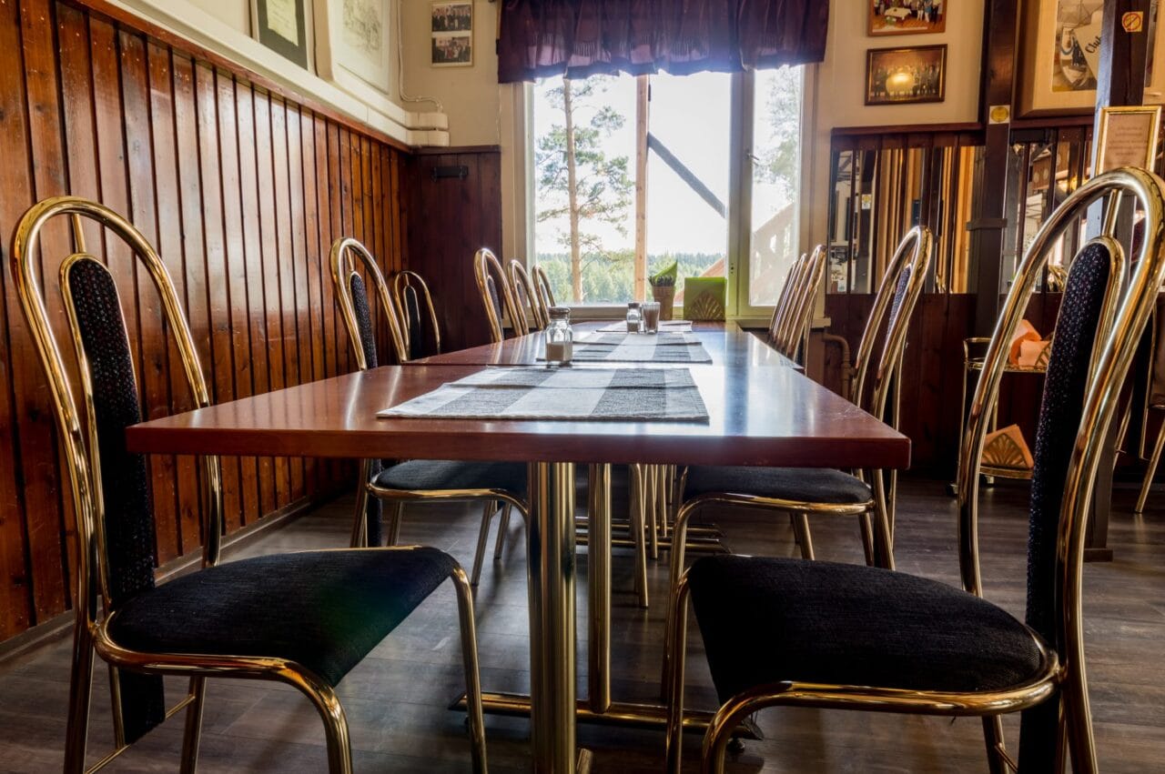 Dining room of the restaurant