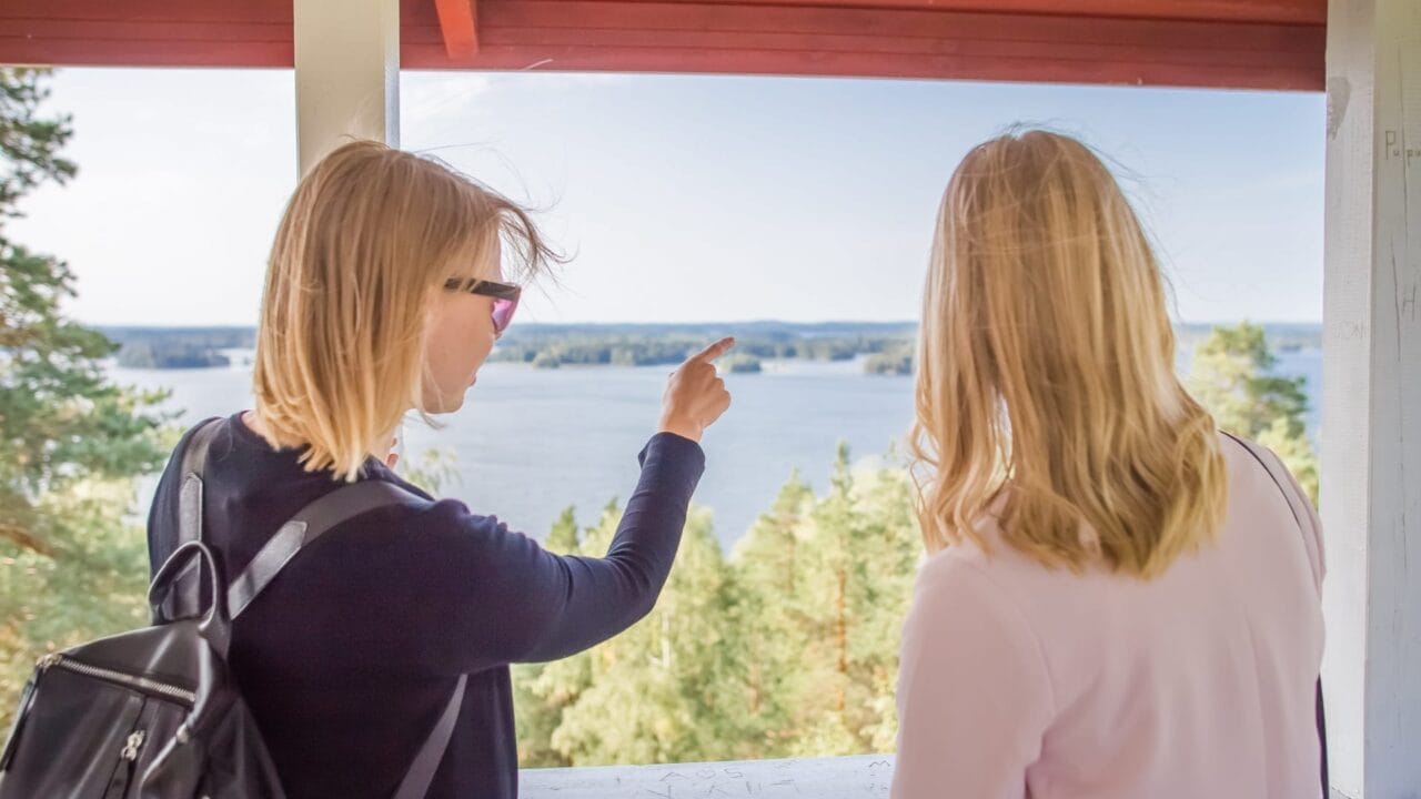 Vehoniemen näkötornista maisemia