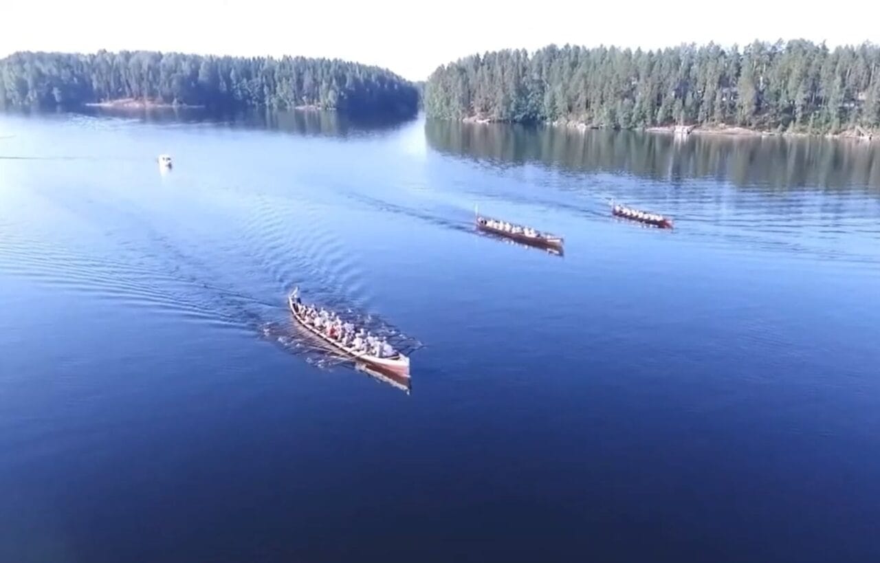 Church boats on Lake Kukkia