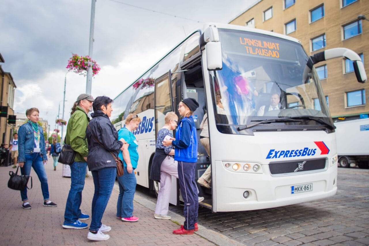 Guided sightseeing bus tour in Tampere, Finland
