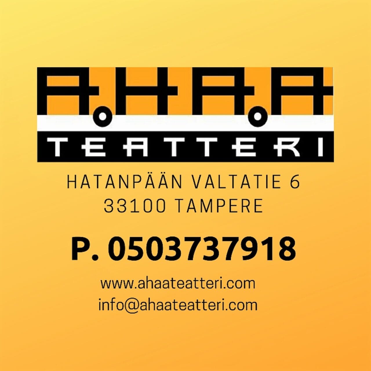 Logo of Ahaa Teatteri.