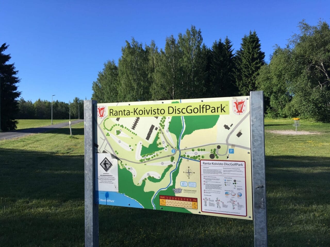 DiscGolfPark map outside.