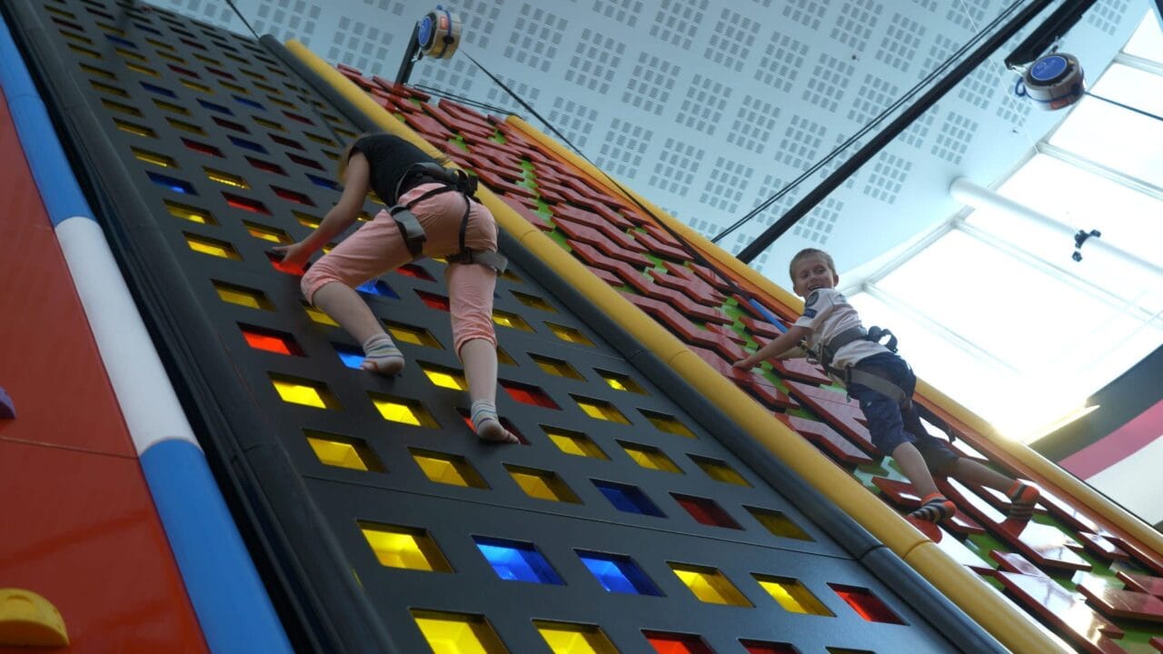 Race your friend to the top.