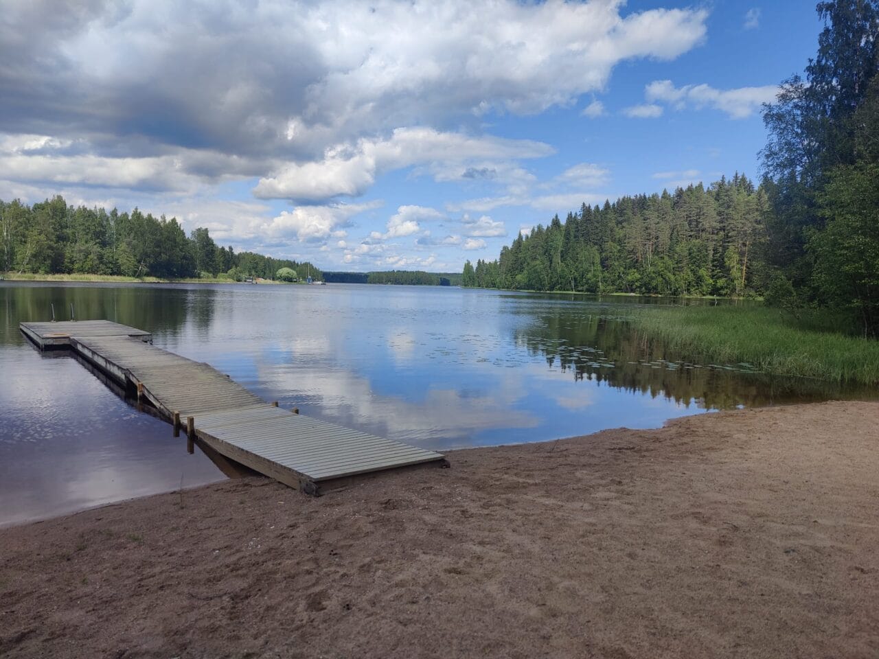 The beach