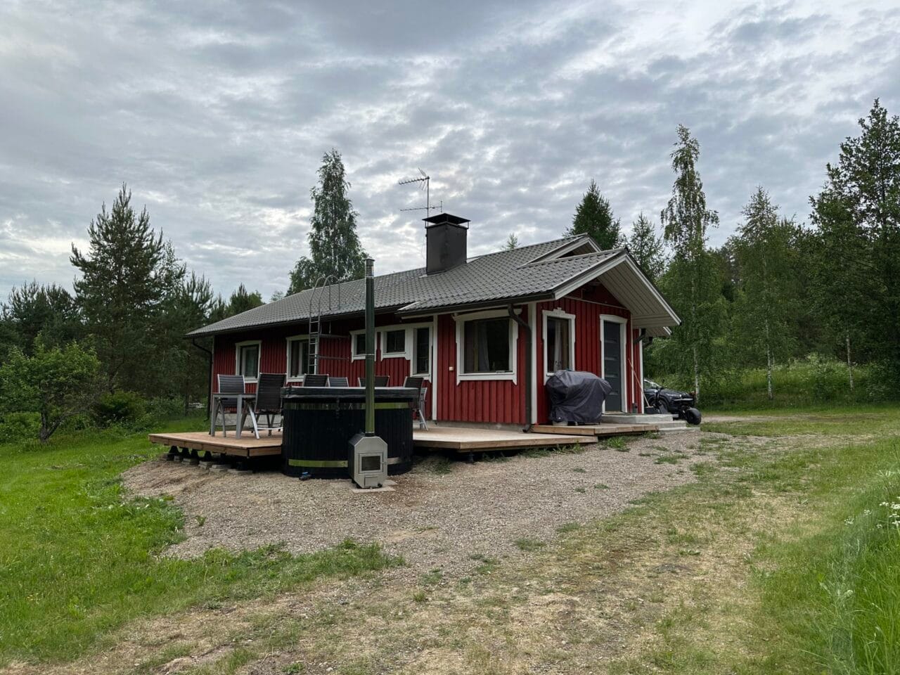 Punainen tupa ulkoa