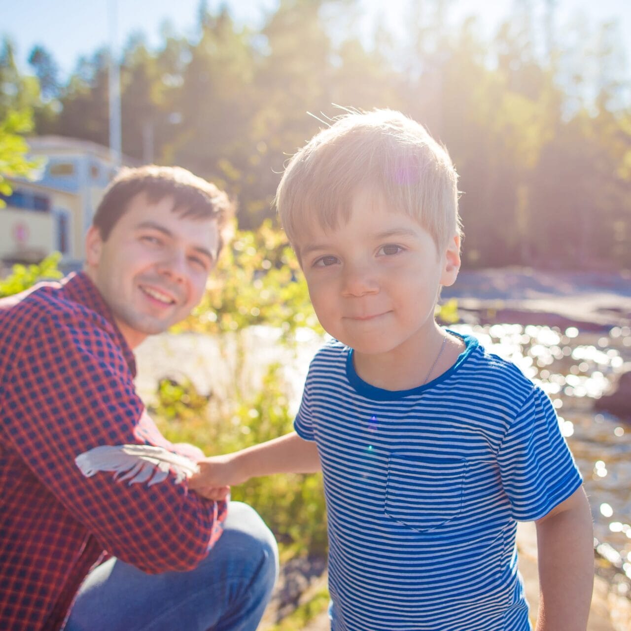 Father and son.