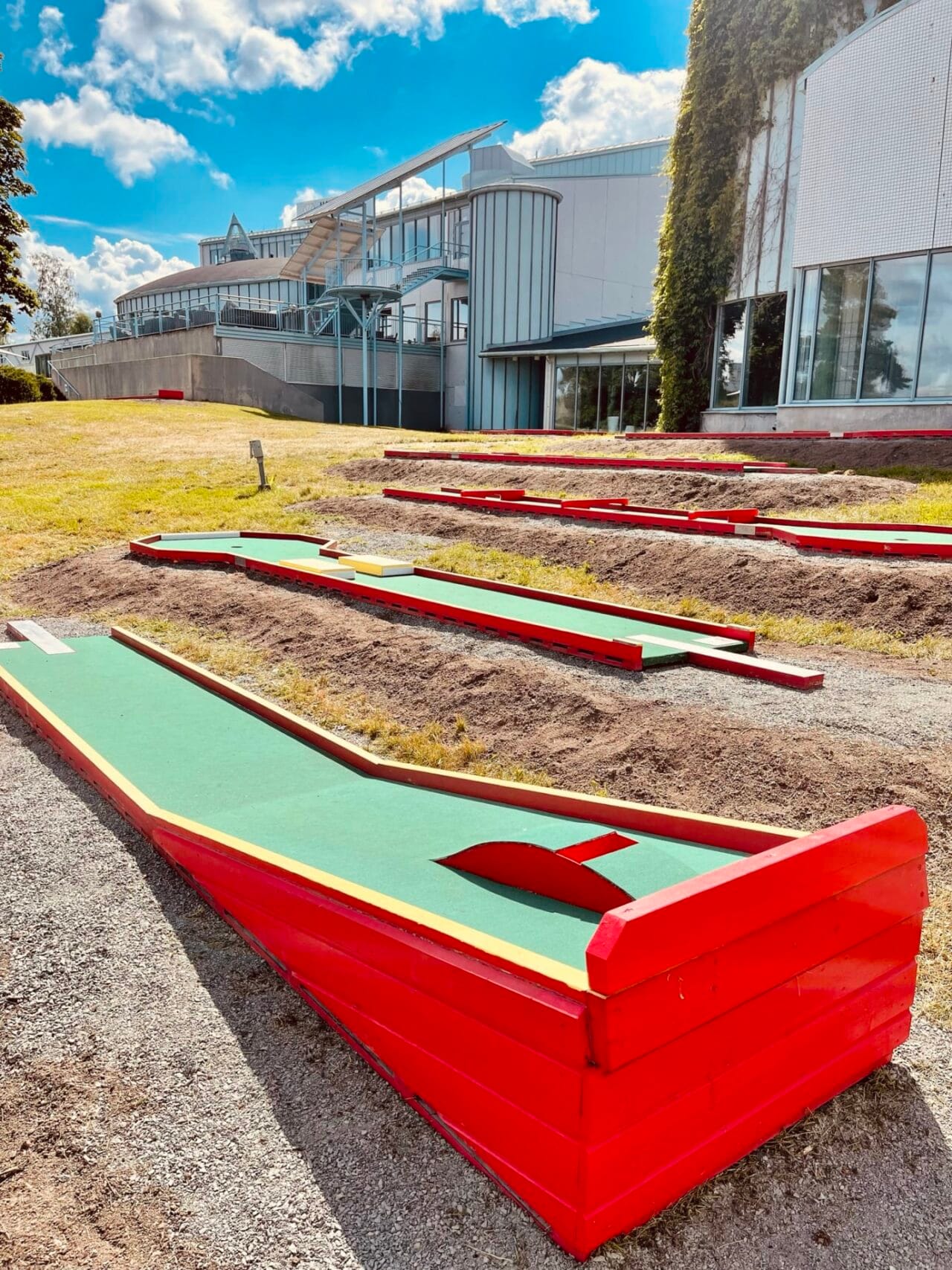 Minigolf track.