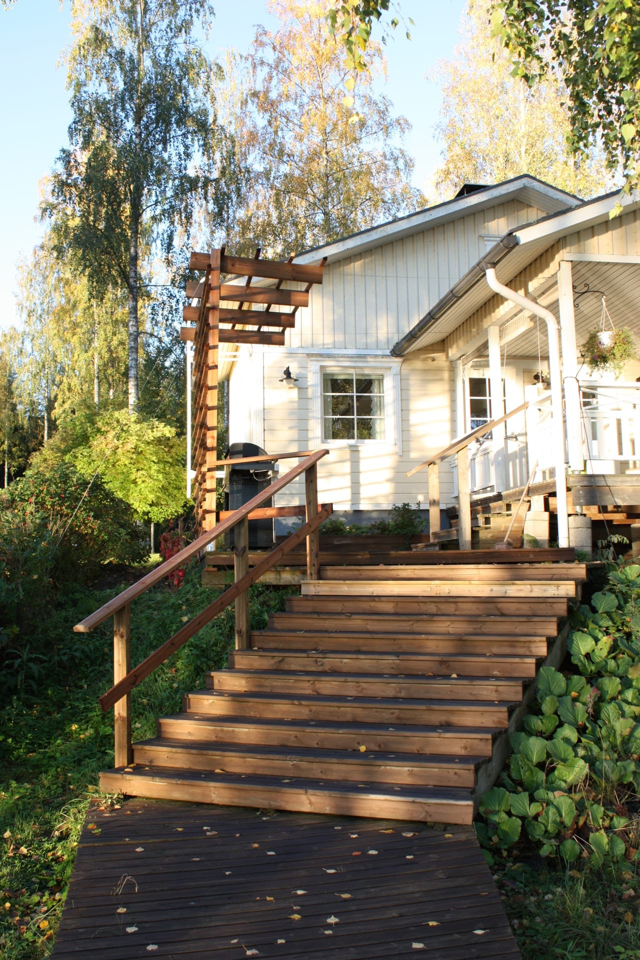 Cottage seen from the lake