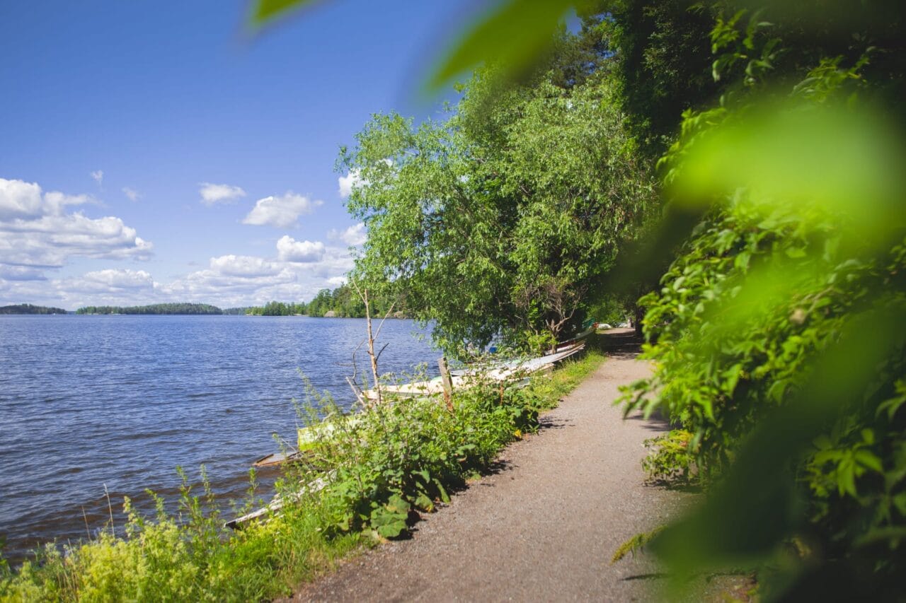 Kesäinen maisema Pyynikin suunnalta Pyhäjärvelle