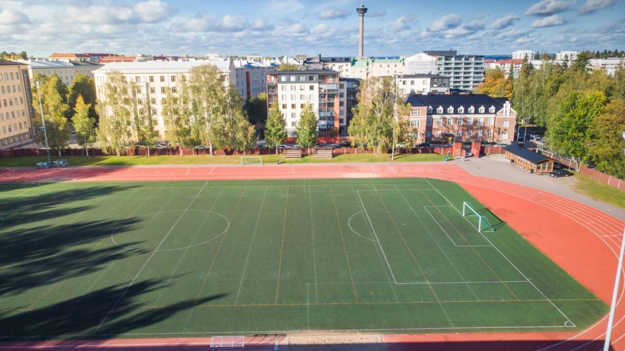 Pyynikki Athletics Field in summer.