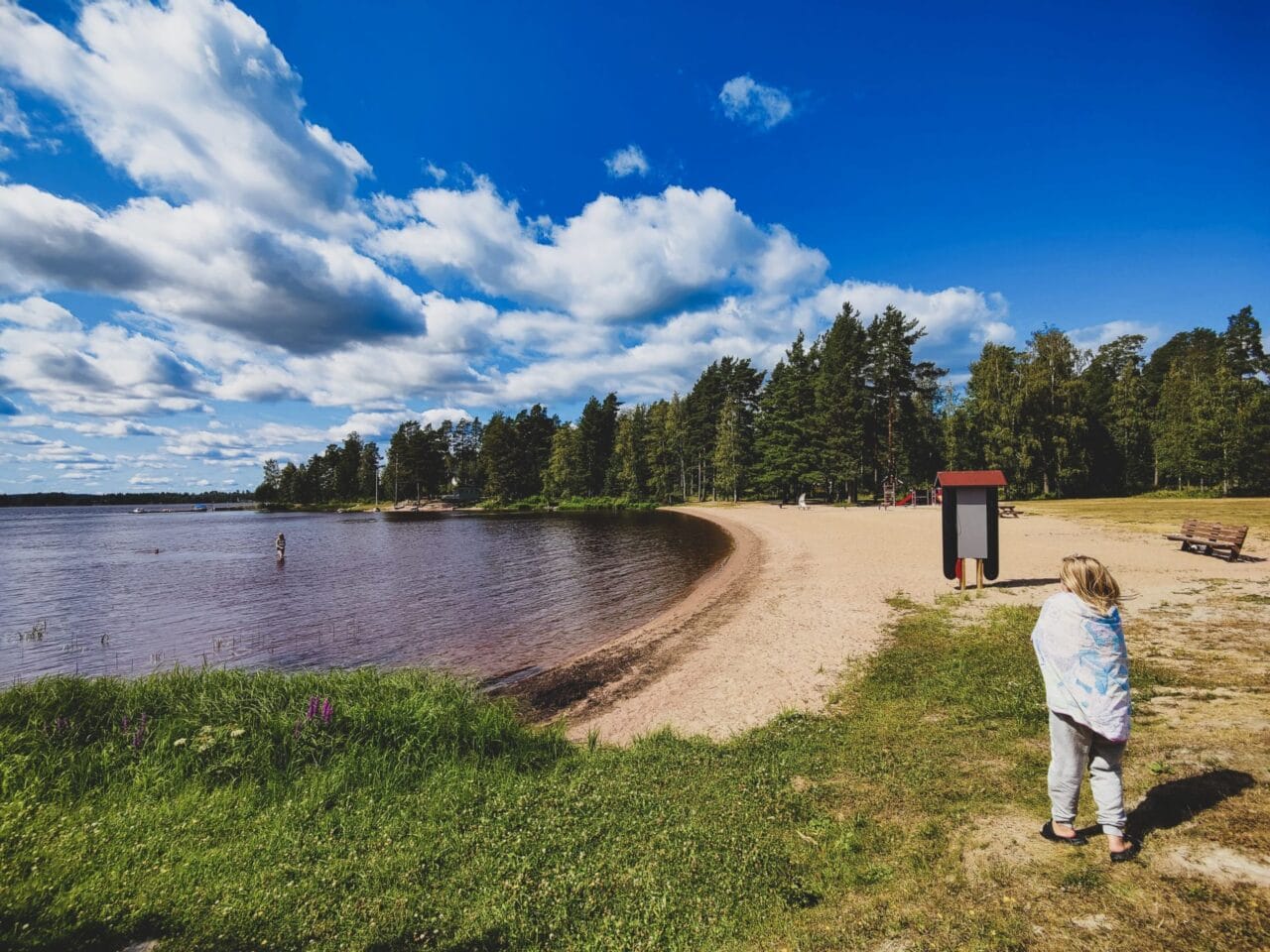 Haverin uimaranta Ylöjärvellä. Haveri beach in Ylöjärvi.