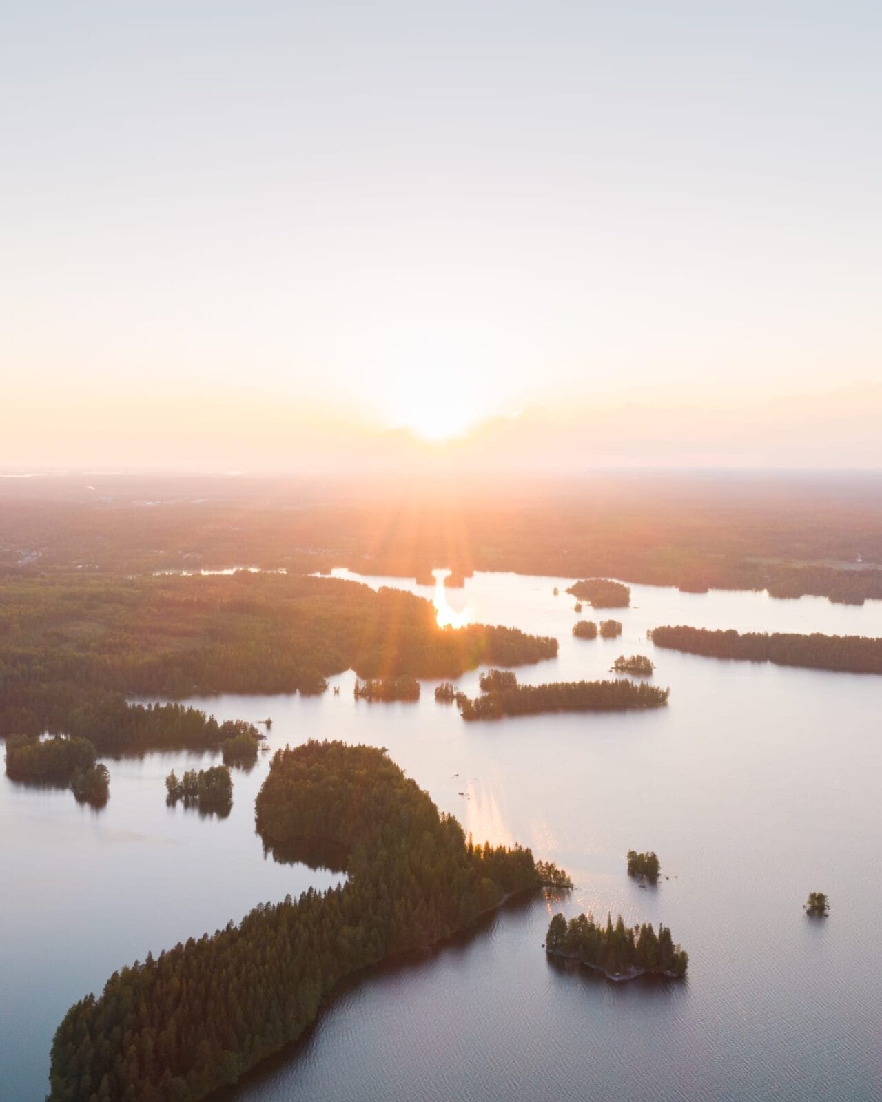 Drone view to Santasaari