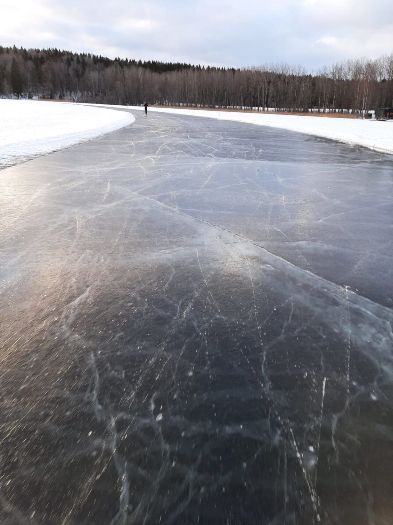 Enjoy Tour skating on Lake Tohloppi.