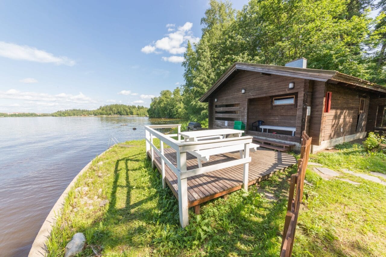 Sauna with private sunny terrace