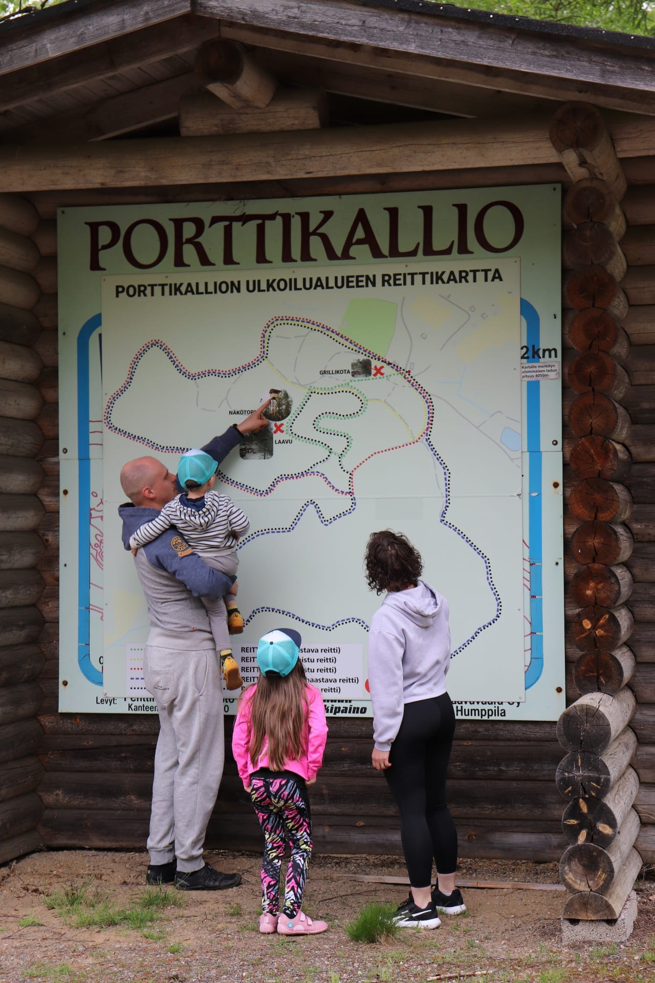 Porttikallion karttataulu