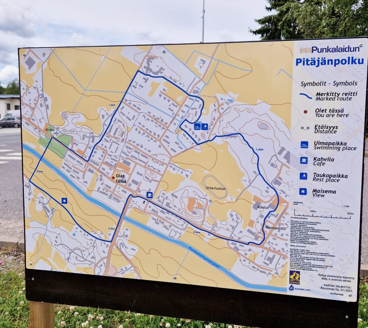Kuva Pitäjänpolun kartasta