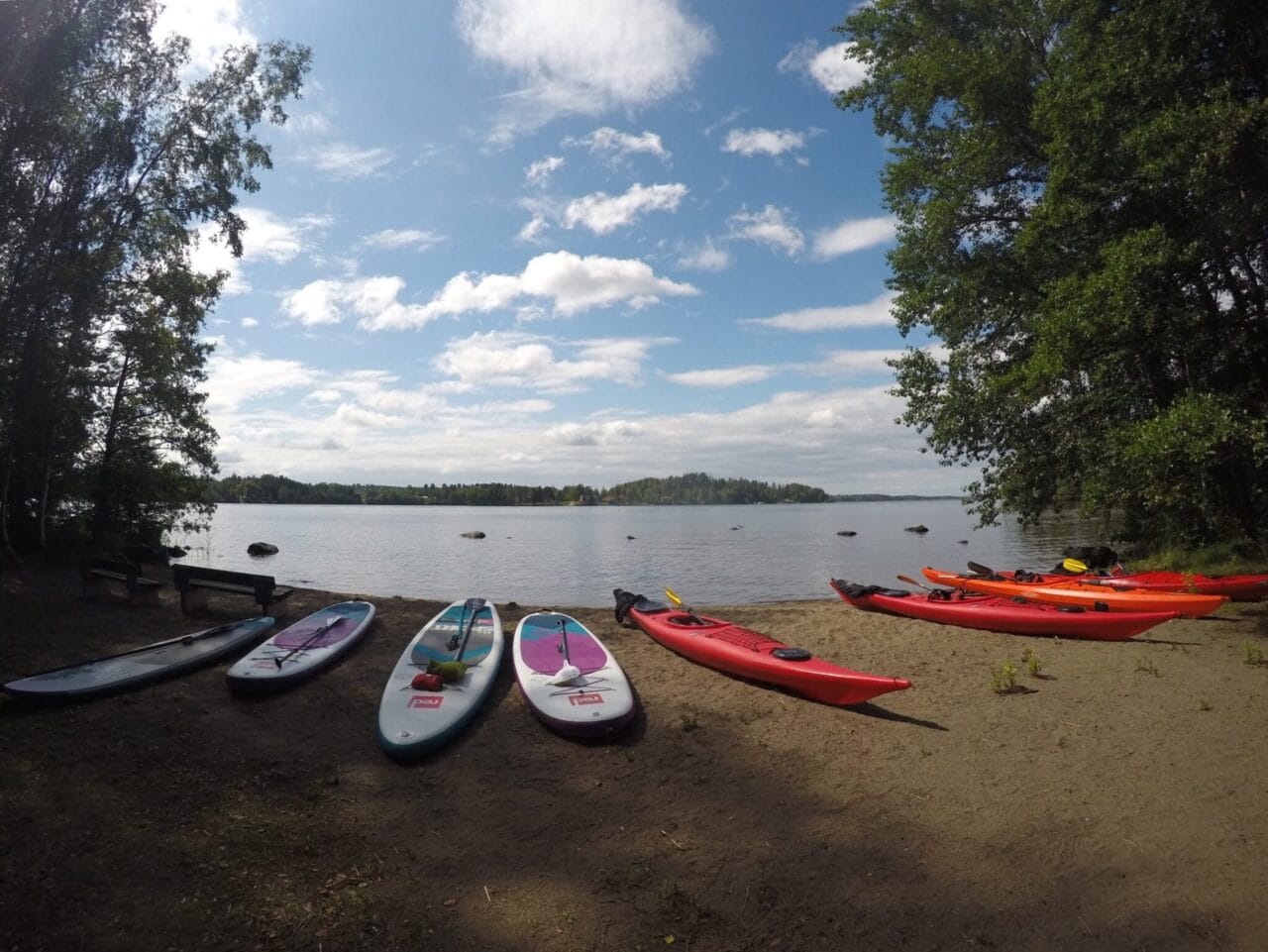 Kayak tour at Viikinsaari island