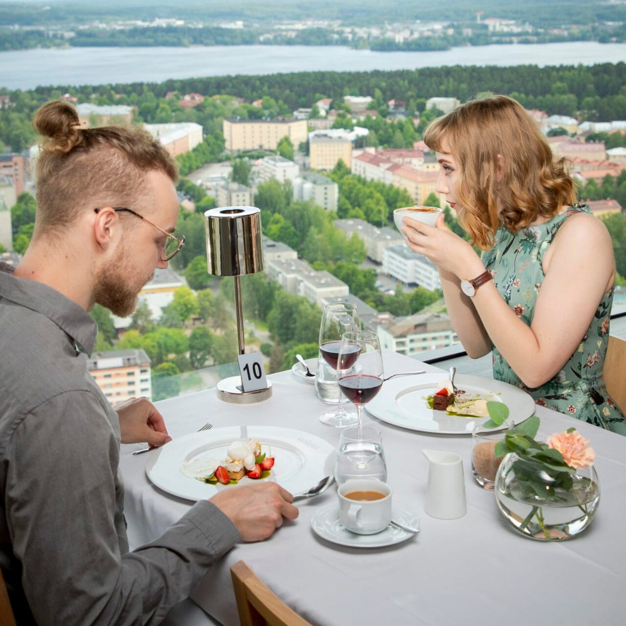 Summer lunch at Restaurant Näsinneula.