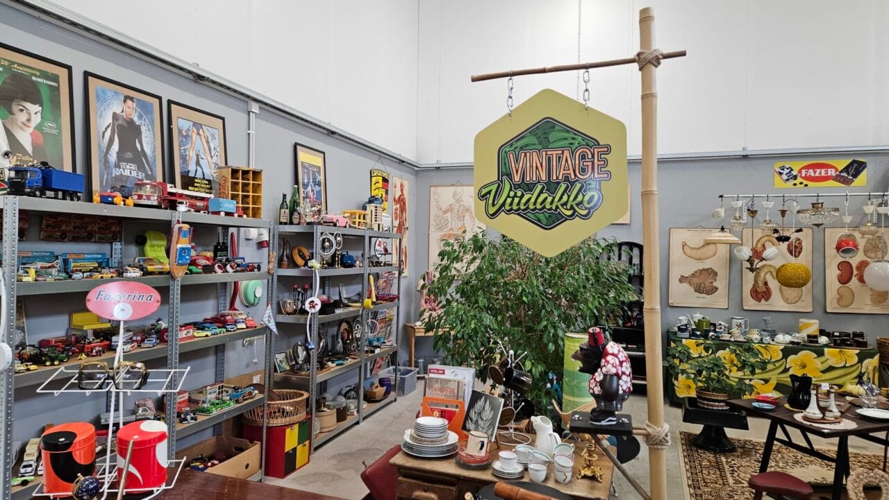 Vintagekauppa secondhandputiikki